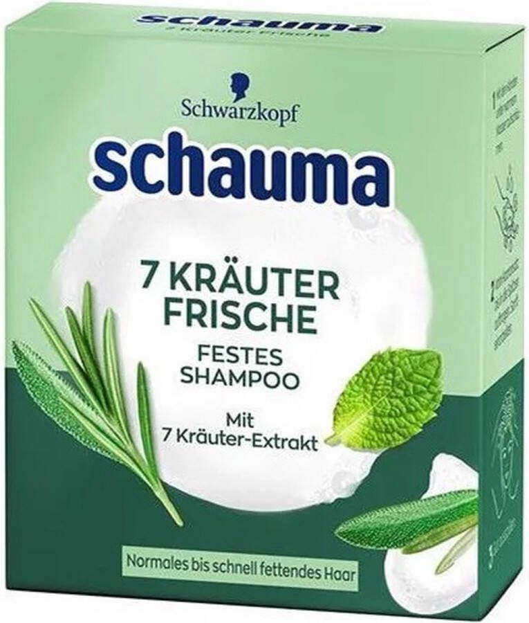 Schwarzkopf Schauma Solid Shampoo bar 7 Herbs Freshness 60 gram