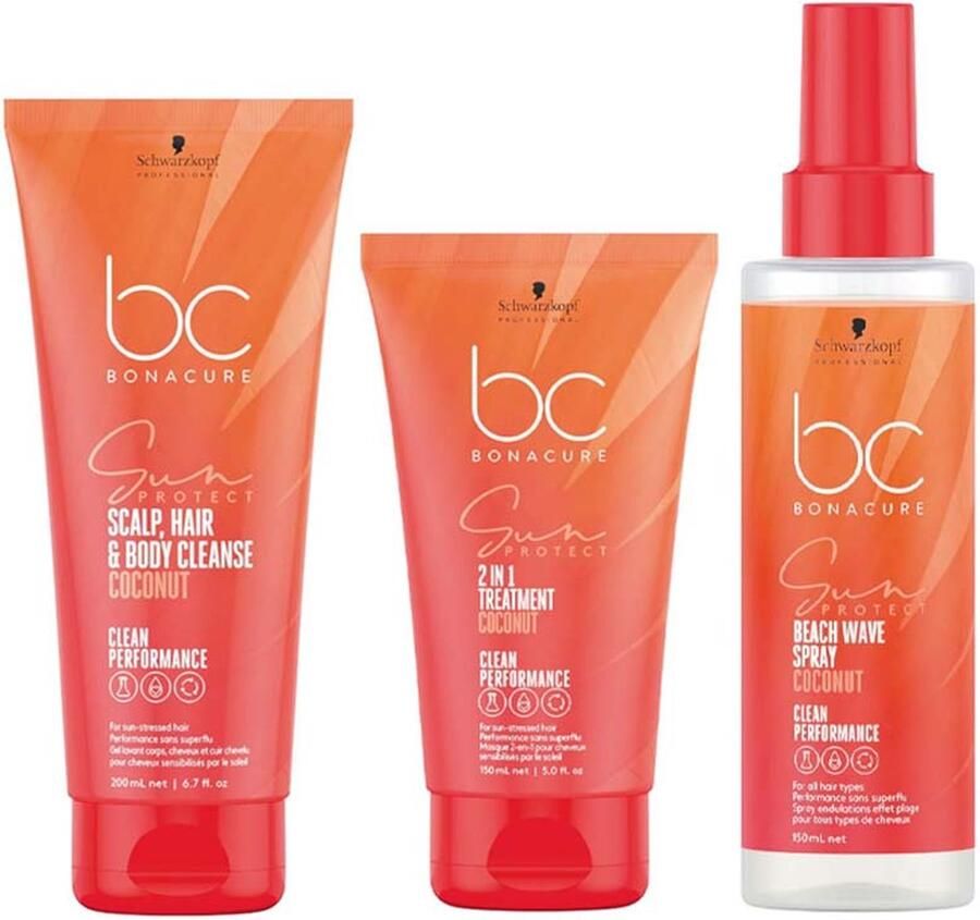 Schwarzkopf door zon beschadigd haar BC Sun