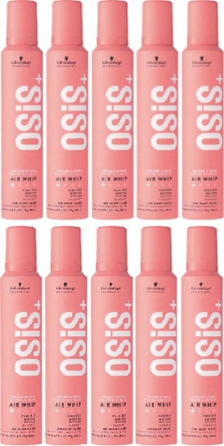 Schwarzkopf OSiS+ Volume & Body Air Whip Flexible Mousse voordeelverpakking 15 x 200ml
