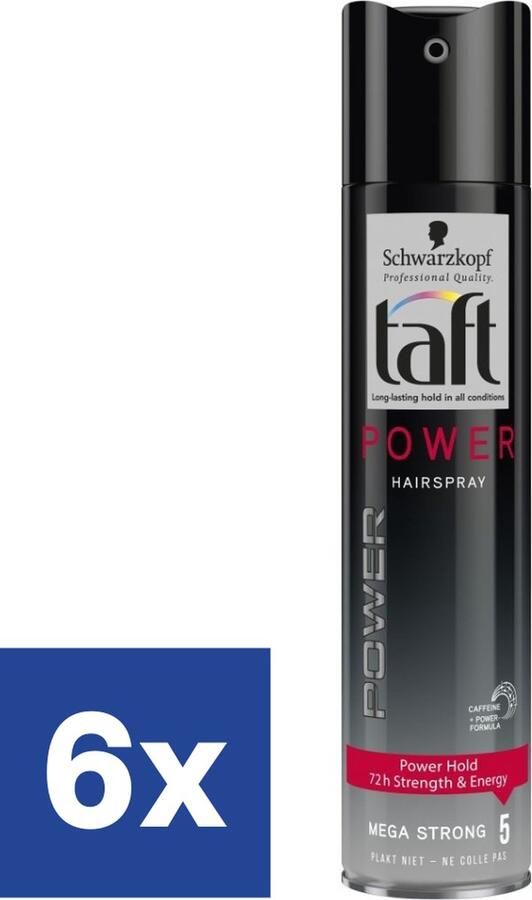 Schwarzkopf Taft Haarspray Power Mega Strong 6 x 250 ml