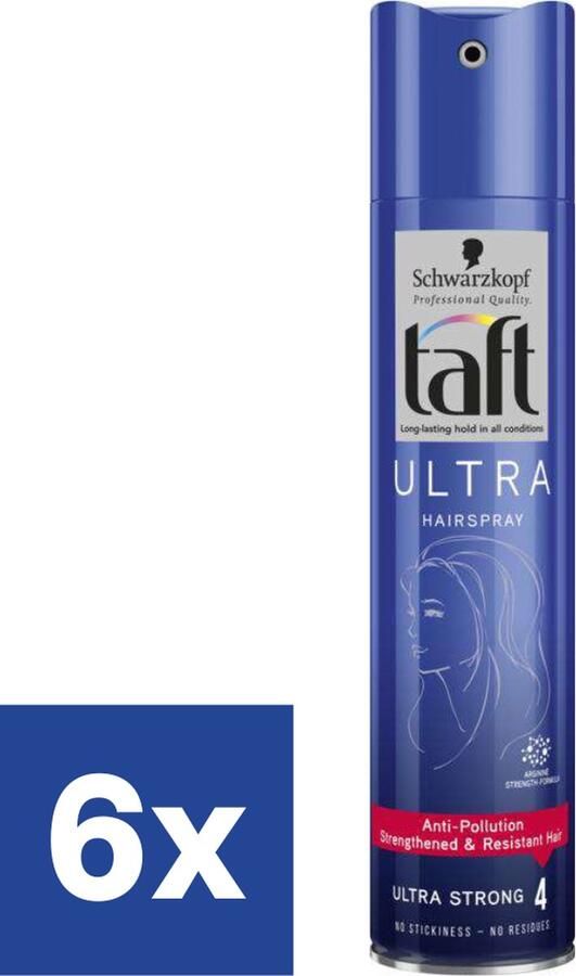 Schwarzkopf Taft Haarspray Ultra N°4 6 x 250 ml