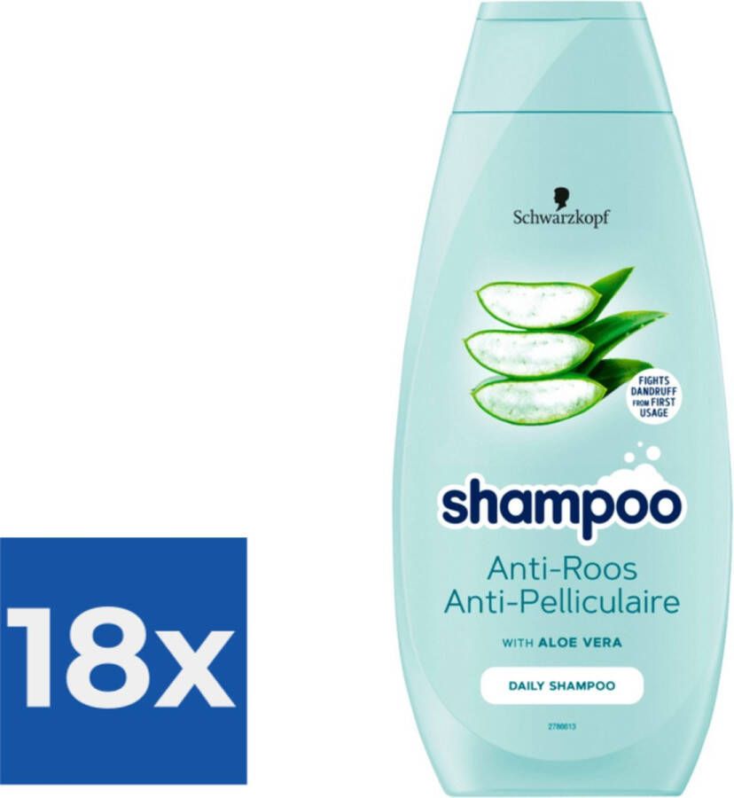 Schwarzkopf Shampoo 400ml Anti Roos Voordeelverpakking 18 stuks