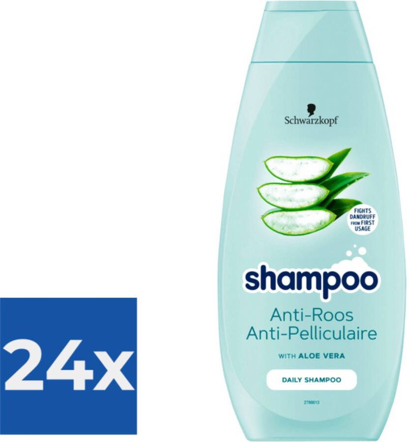 Schwarzkopf Shampoo 400ml Anti Roos Voordeelverpakking 24 stuks
