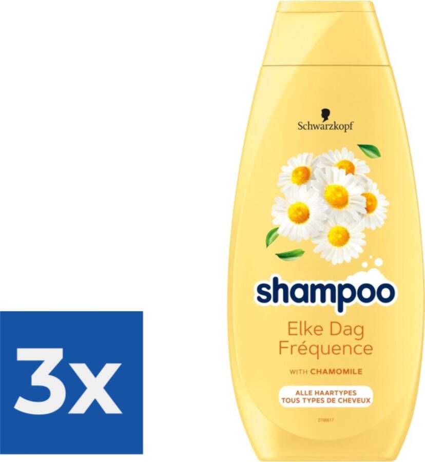 Schwarzkopf Shampoo 400ml Elke dag Voordeelverpakking 3 stuks