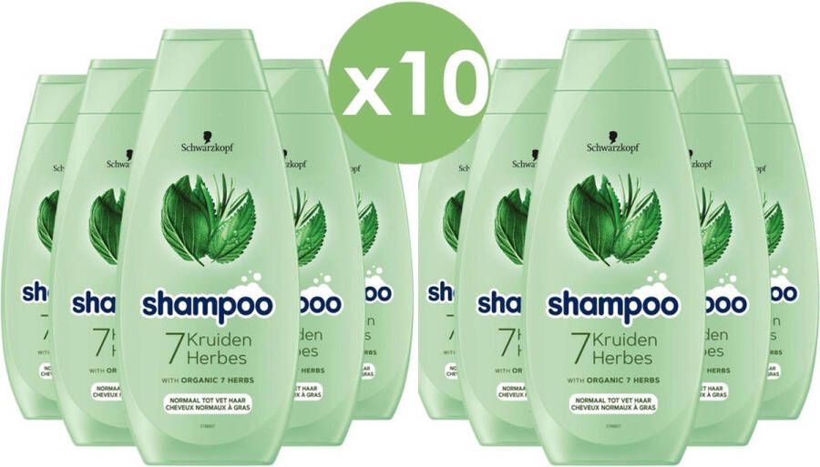 Schwarzkopf Shampoo 7 Kruiden (Voordeelverpakking) 10 x 400 ml