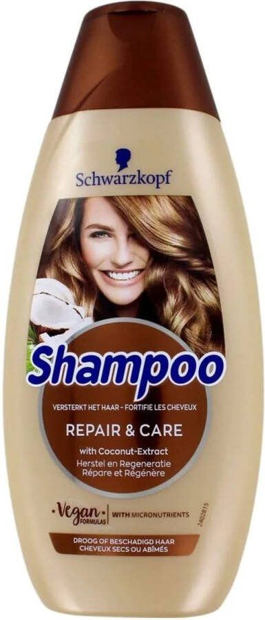 Schwarzkopf Shampoo – Repair & Care 400ml