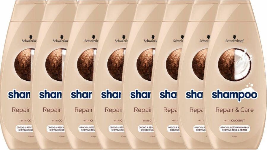 Schwarzkopf Shampoo Repair & Care 8 x 400 ml