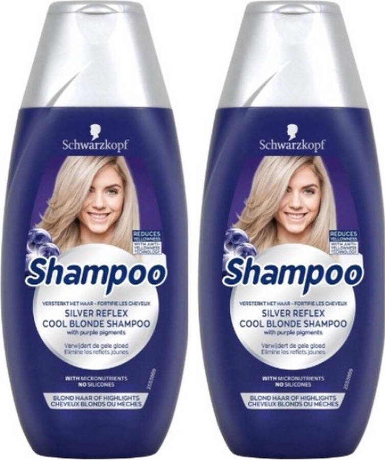 Schwarzkopf Shampoo Silver Reflex Cool Blond 2 x 250 ml