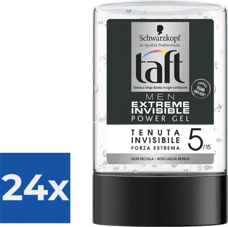 Schwarzkopf Taft Extreme haargel Unisex 300 ml Voordeelverpakking 24 stuks