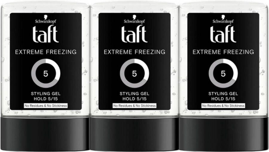 Schwarzkopf Taft Extreme Invisible 5 Haargel Voordeelverpakking 3 x 300 ml
