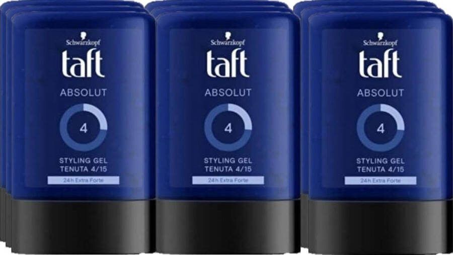Schwarzkopf Taft Absolut haargel Mannen 300 ml Voordeelverpakking 12 stuks