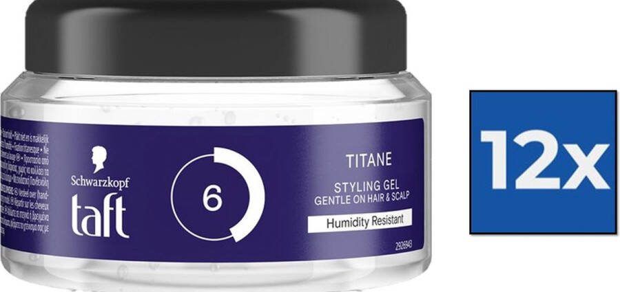 Schwarzkopf Taft Titane Power Gel Voordeelverpakking 12 x 250 ml