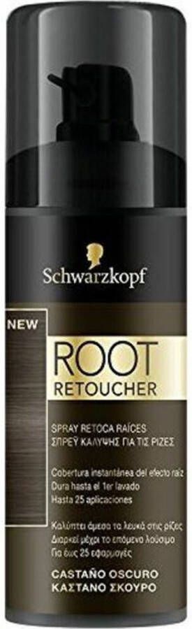 Schwarzkopf Touch-up haarlak voor wortels Root Retoucher Syoss Donkerbruin (120 ml)