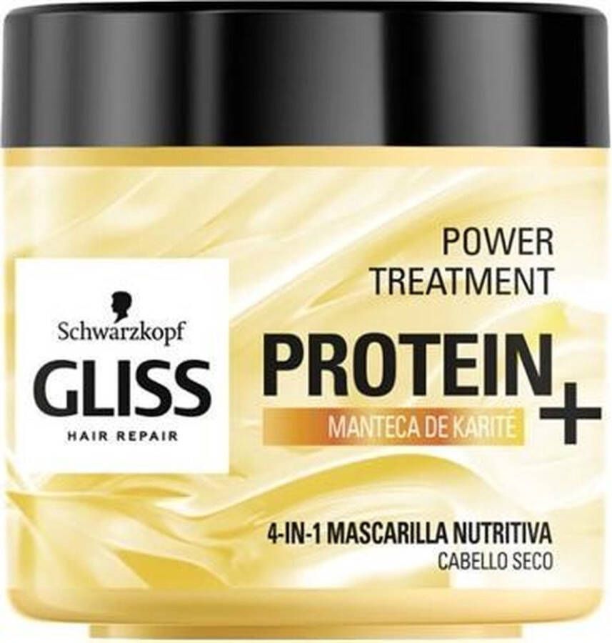 Schwarzkopf Voedend Haarmasker Gliss Protein Droog haar (400 ml)