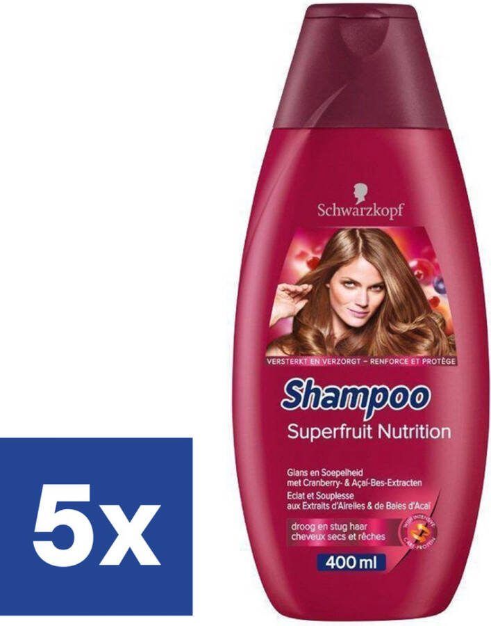 Schwarzkopf Voedende Shampoo Superfruit 5 x 400 ml