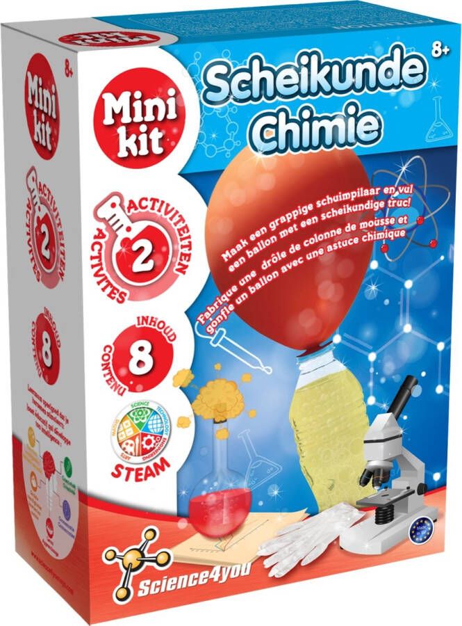 Science 4 You Science4you Mini Kit Scheikunde Experimenteerdoos 2 Experimenten STEM Speelgoed