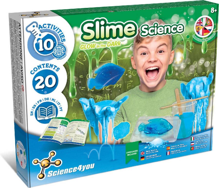 Science 4 You Slime Science Made in Portugal Science Toy for Kids (in 6 languages) Science Speelgoed voor kinderen kindercadeaus verjaardagscadeau idee cadeau idee experimenteerdozen