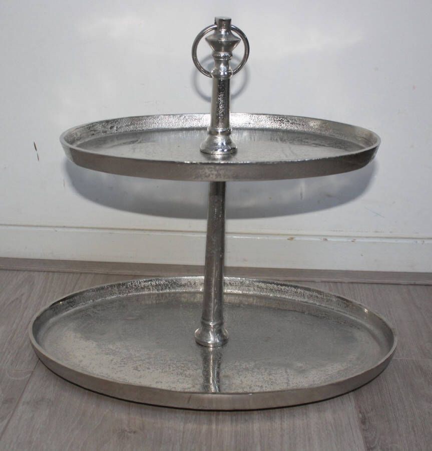 Scissor Mountains stoere etagere ovaal van 2 laags 2 lagen
