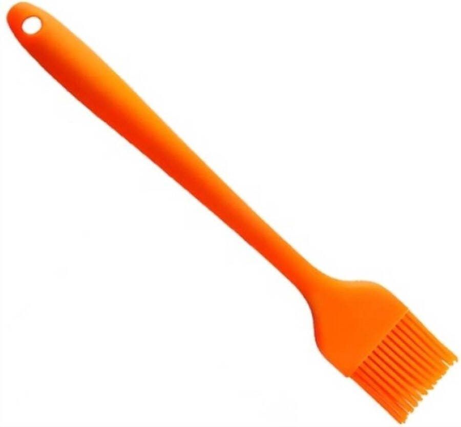 Scoby 2 x Bakkwast Olieborstel Boterbostel Keukenaccessoire Keukengerei Bakken Oranje 2 Stuks