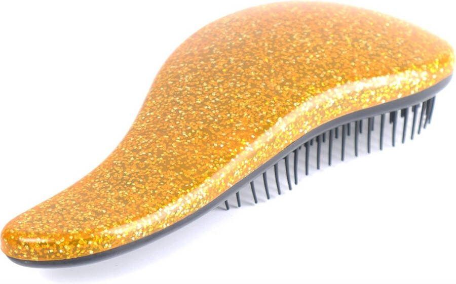 Scoby Anti Klit Borstel Haarborstel Anti klit Hairbrush Compacte borstel Haar borstel Goud Geel