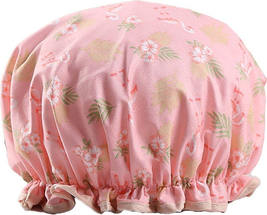 Scoby Douchemuts Flamingo Shower Cap Flamingo Douchecap Douchekapje Douche muts Douche cap