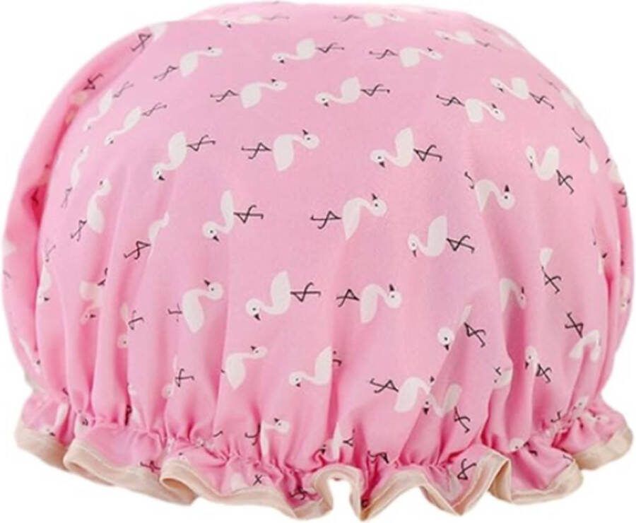 Scoby Douchemuts Flamingo Shower Cap Flamingo Douchecap Douchekapje Douche muts Douche cap