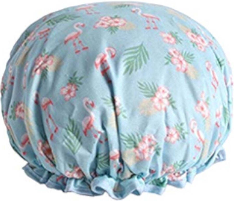 Scoby Douchemuts Flower Flamingo Shower Cap Bloemen Douchecap Douchekapje Douche muts Douche cap