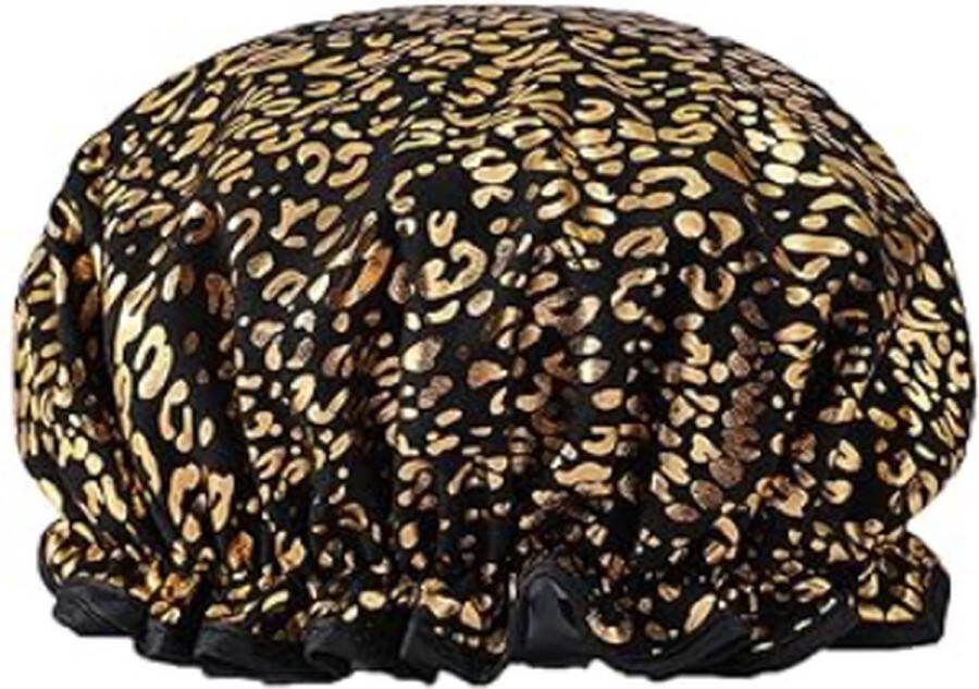 Scoby Douchemuts Leopard Shower Cap Panter Douchecap Douchekapje Douche muts Douche cap