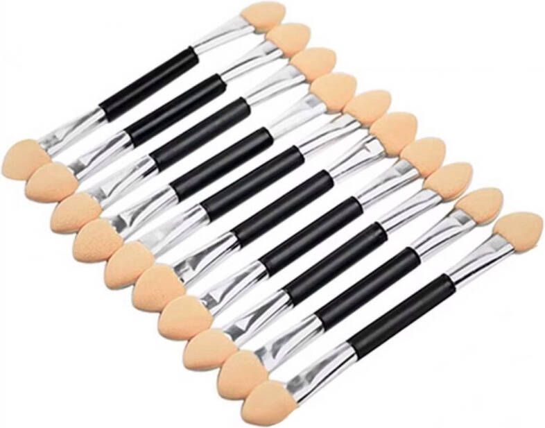 Scoby Oogschaduw kwastjes Oogschaduw penseeltje Oogschaduw Kwasten Set Make-up tool Make-up kwast Kwastjes Eyeshadow Brushes 10-delig Dubbelzijdig