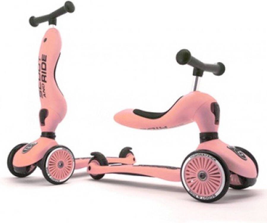 Scoot & Ride b'Scoot and Ride Highwaykick 1 Step Loopfiets Peach