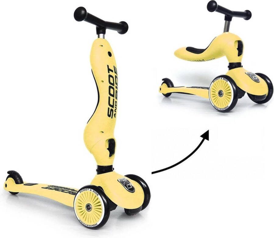 Scoot & Ride Scoot and Ride Highwaykick 1 Step Loopfiets Lemon