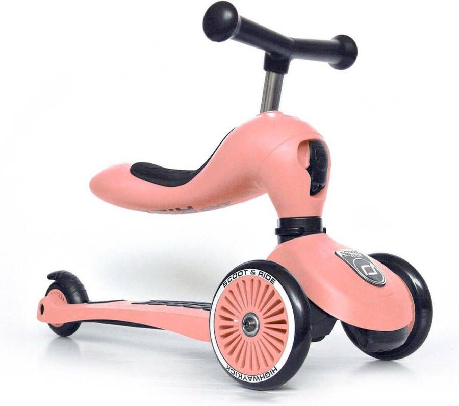 Scoot & Ride b'Scoot and Ride Highwaykick 1 Step Loopfiets Peach