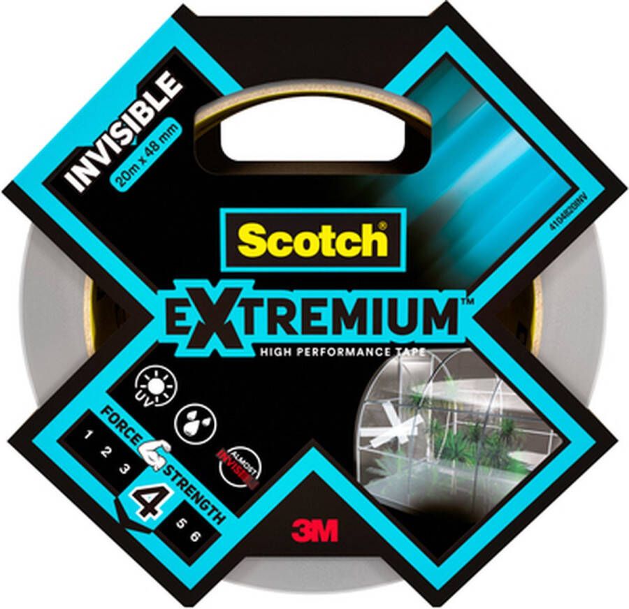 3M Scotch™ Extremium Transparant Uv-bestendig Niet Vergelend Tape 25mx48mm