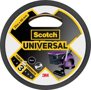 Praxis Scotch Universele duct tape zwart 25mx48mm