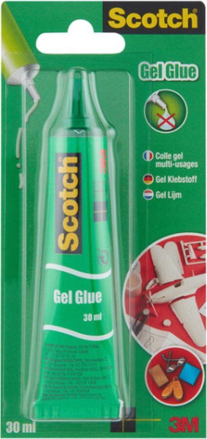 Scotch Lijm gel 30ml Blister a 1 stuk 12 stuks