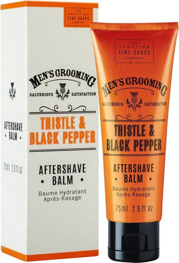 Scottish Fine Soaps Company Thistle & Black Pepper Aftershave Balm 75ml Tube