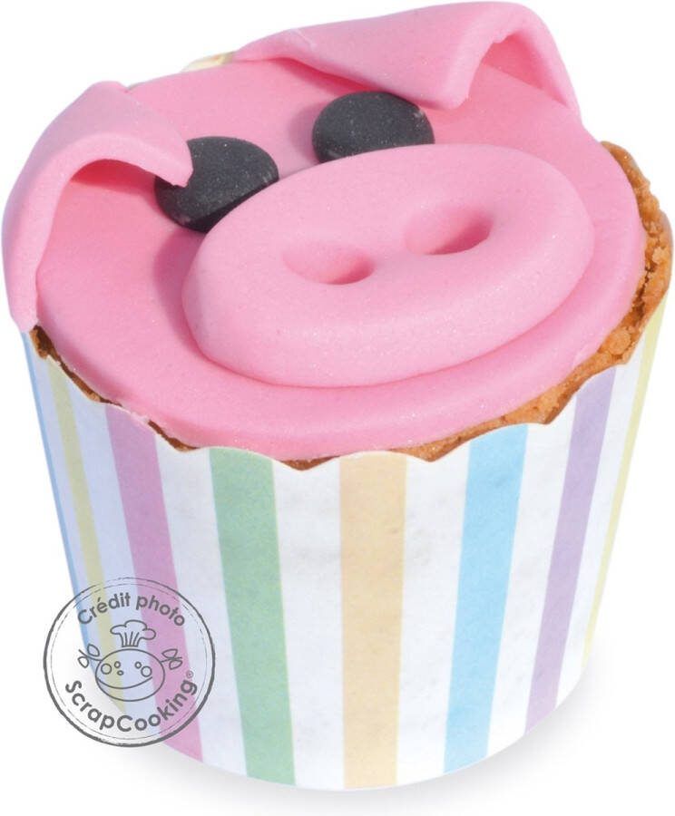 ScrapCooking Cupcakevormpjes Assorti Patronen pk 25