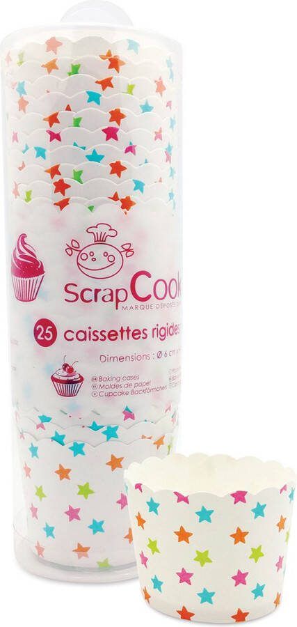 ScrapCooking Cupcakevormpjes Sterren pk 25