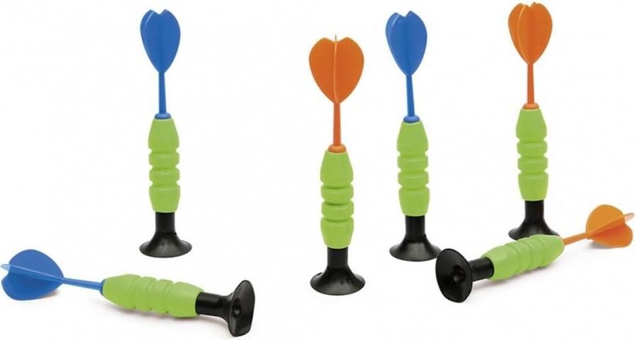 Scratch Europe Scratch Active Play: START TO DART DARTS SET Oranje Rood diam.3.5x15cm set van 6 stuks op kaart 5+