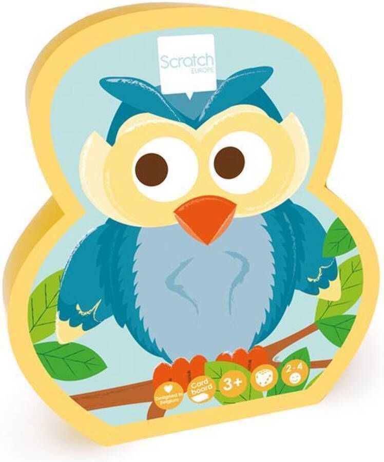 Scratch Vormenpuzzel Junior 12 5 X 14 Cm Karton Geel blauw