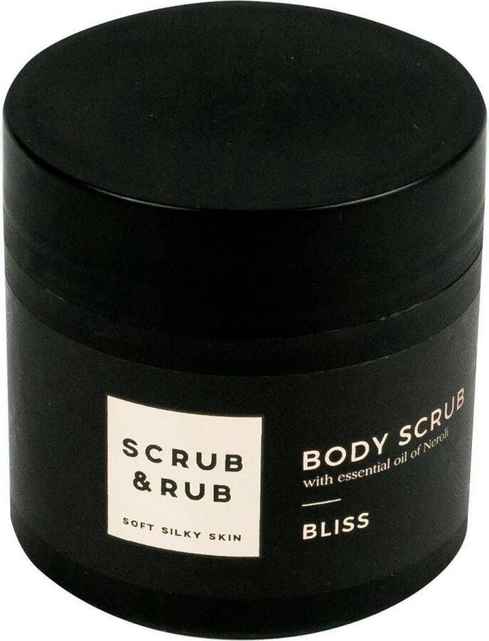 Scrub & Rub Body Scrub | Bliss | Huidverzorging | 350 GR | Positieve invloed op humeur | Neroli olie