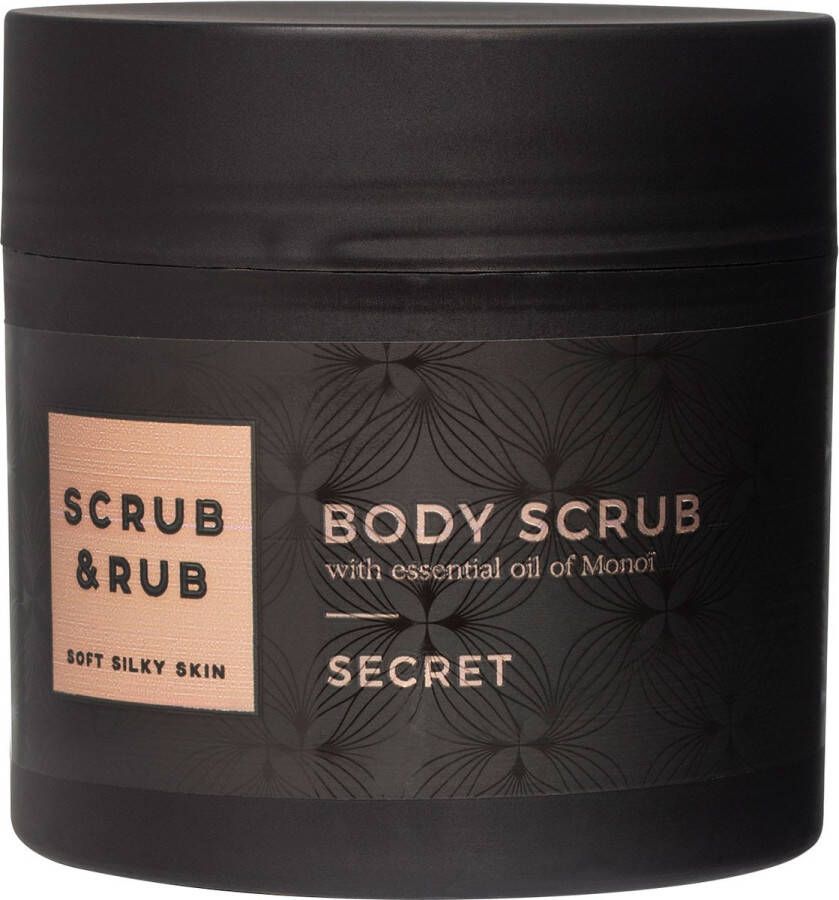 Scrub & Rub Body Scrub Secret Huidverzorging 350 GR Maakt huid zijdezacht Monoï olie