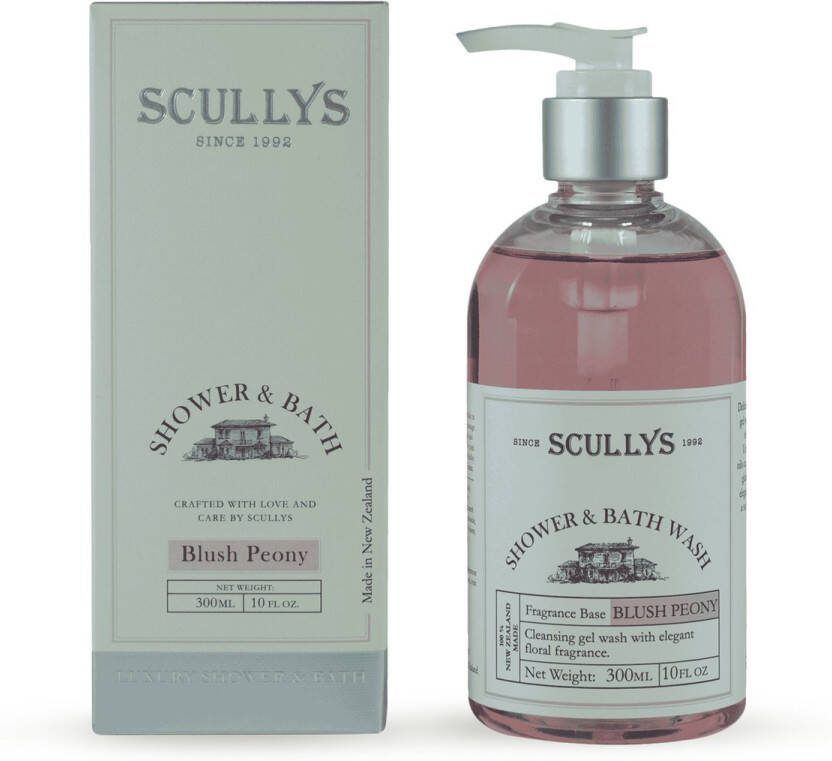 Scullys Douchegel & Badgel Huidverzorging Blozende Pioenroos & Jasmijn Etherische Oliën
