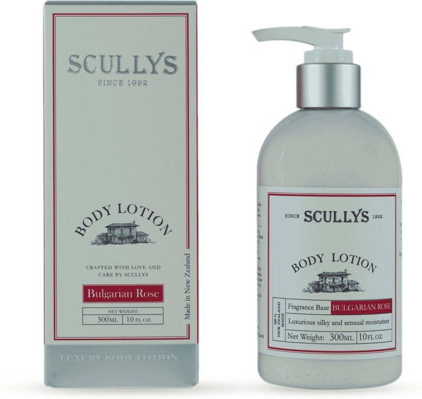 Scullys Bodylotion Diep Hydraterend Bulgaarse Roos & Amandel Etherische Oliën Huidverzorging