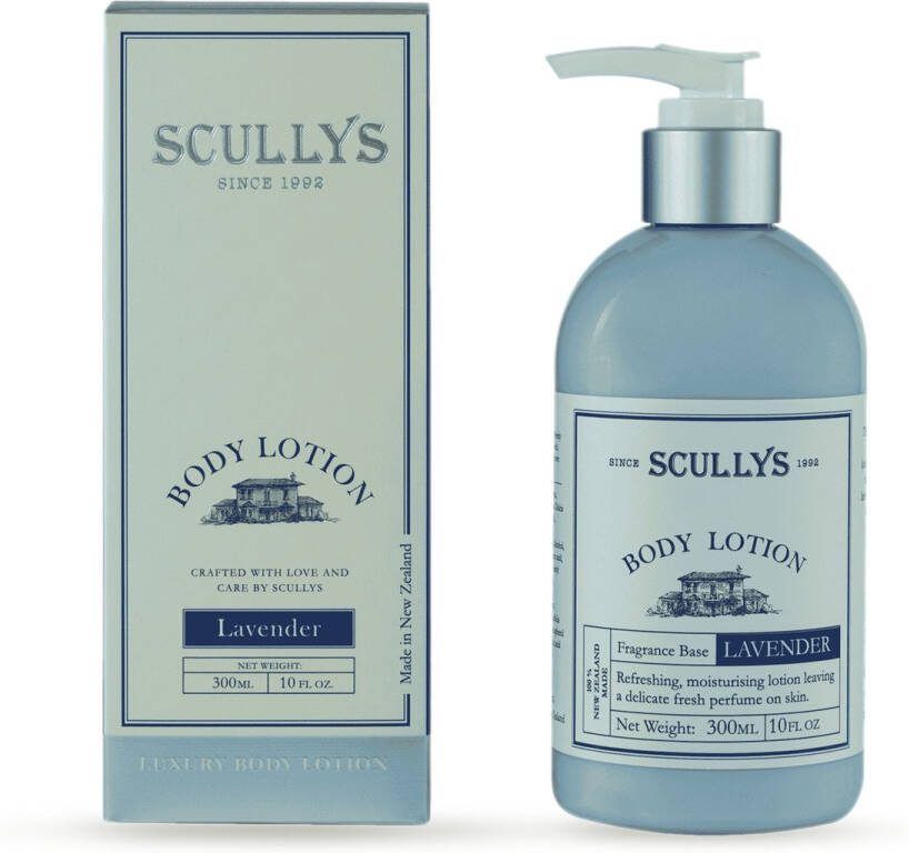 Scullys Bodylotion Diep Hydraterend Lavendel & Amandel Etherische Oliën Huidverzorging