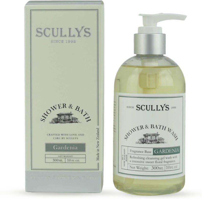Scullys Douche en Bad Zachte Gel Huidverzorging Witte Gardenia Etherische Olie