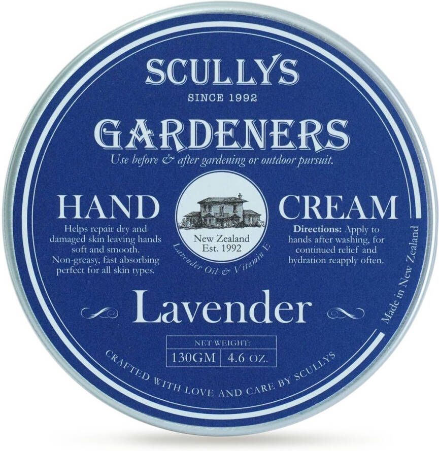Scullys Gardener's Handcréme Huidverzorging Met Lavendel Etherische Olie en Vitamine E