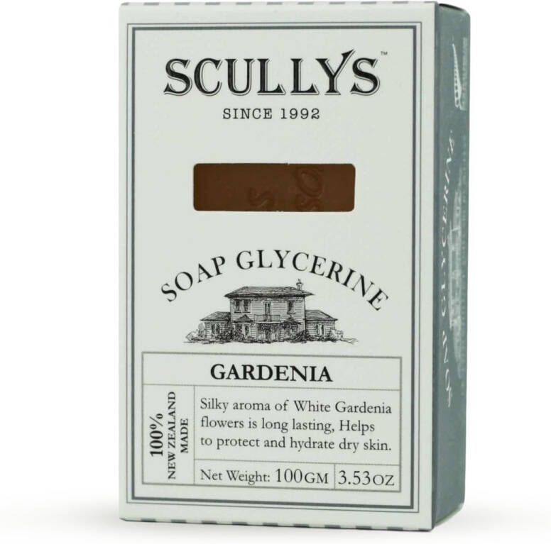 Scullys Glycerine Zeep Huidbescherming Met Witte Gardenia Etherische Olie
