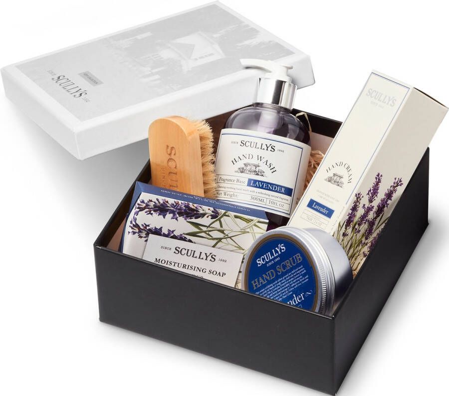 Scullys Compleet Handverzorging geschenkdoos Lavendel etherische olie huidverzorging giftset