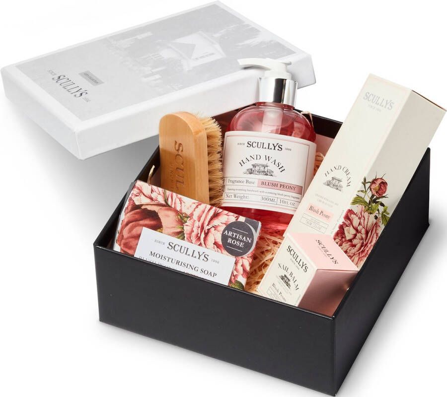 Scullys Compleet Handverzorging geschenkdoos Pioenroos etherische olie huidverzorging giftset